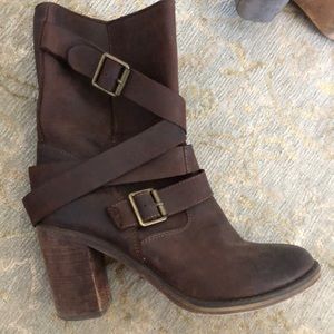 Jeffrey Campbell Brown heeled boots size 9.5